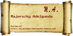 Majerszky Adelgunda névjegykártya